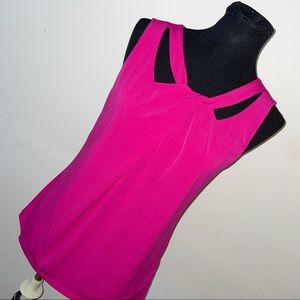 Nine West hot pink blouse